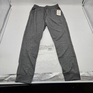 Athletic Works Men Charcoal Grey Heather Knit Jogger Sweatpants Size S